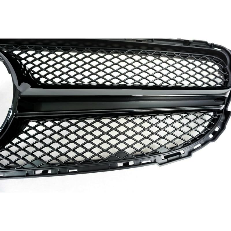 Front Bumper Grill Compatible With Mercedes Benz C Class W205 2014-2019 Front Bumper Grill W205 Grill Amg Black