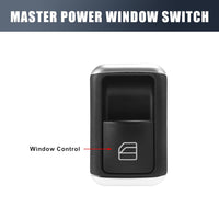 4-Pin Window Switch For Models 204/212/207/197 2049058202 2049058102 2048700451 A2049058202  A2049058102 Compatible With MERCEDES Benz C-CLASS W204 & E-CLASS W212 Tag-SW-36