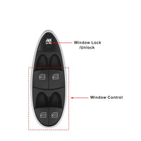 Enhance Your Window Control: Genuine Benz E-CLASS W211 3 Pin Window Switch Compatible with E-CLASS W211/219 Models 2118213679 2118213579  2118210058 2118219951 Tag-SW-23