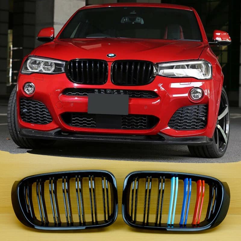 Front Bumper Grill Compatible With Bmw X3 F25 2014-2018 Front Bumper Grill M Colour
