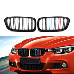 Front Bumper Grill Compatible With Bmw 3 Series F30 2012-2018 Front Bumper Grill M Colour