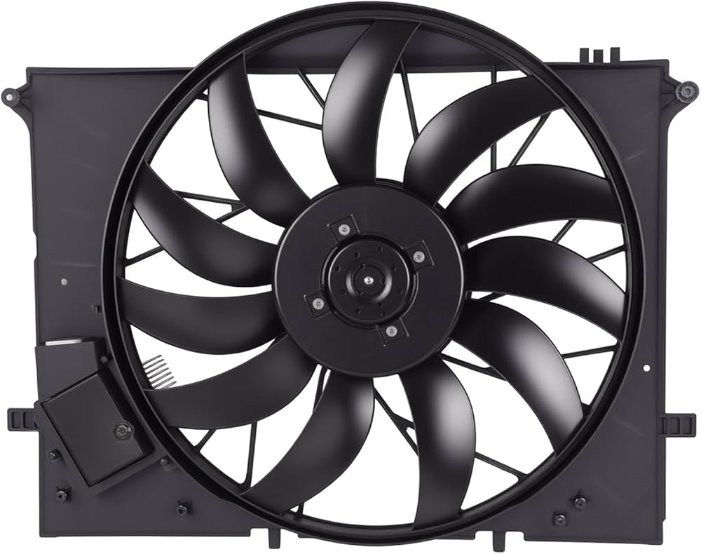 Electric Radiator Cooling Fan Assembly 2205000293 Compatible With Mercedes Benz W220 W850