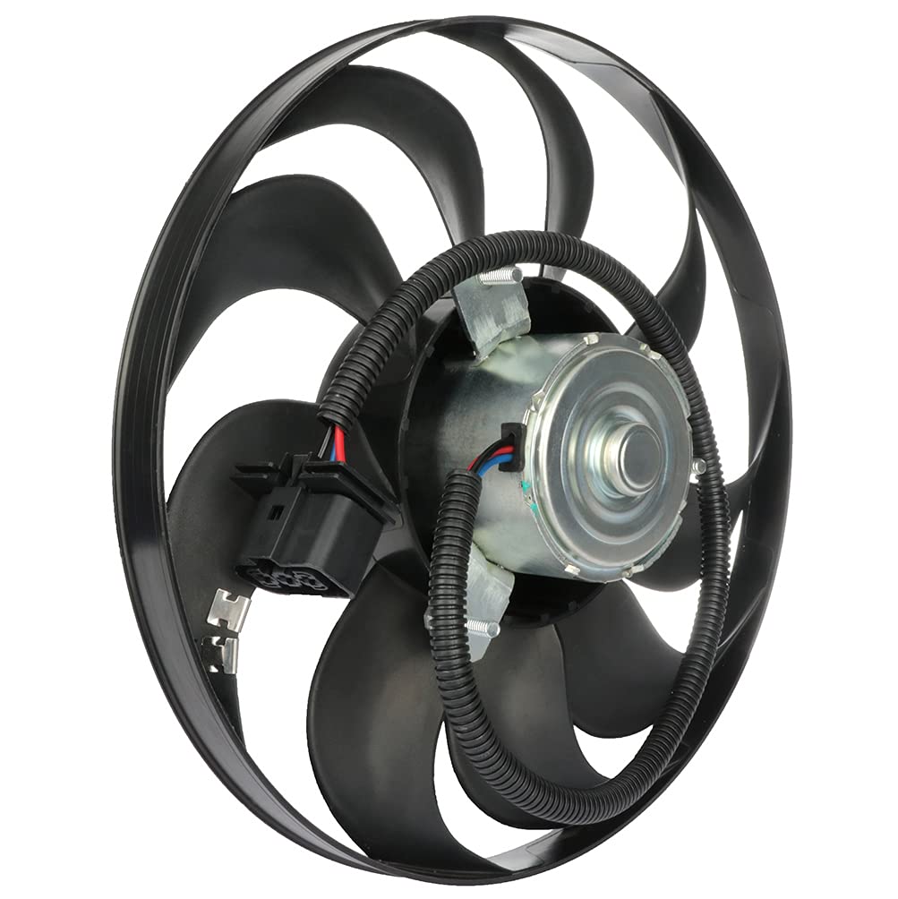 Engine Cooling Fan Motor Fan Assembly (Small) 6QD959455C Compatible With SKODA FABIA II (542) & OCTAVIA I (1U2) & VW NEW BEETLE (9C1, 1C1)