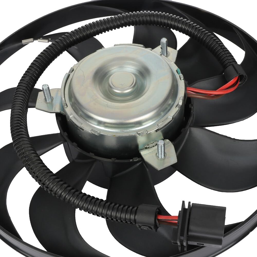 Engine Cooling Fan Motor Fan Assembly (Big) 6Q0959455Q Compatible With SKODA FABIA II (542) & OCTAVIA I (1U2) & VW NEW BEETLE (9C1, 1C1)
