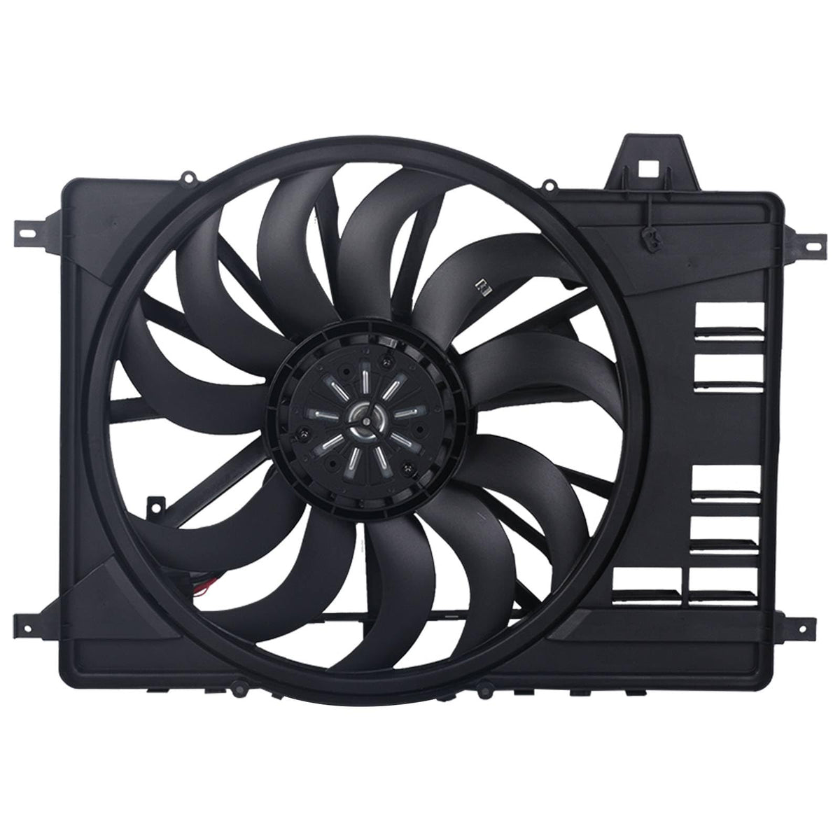 Engine Radiator Cooling Fan Assembly LR099669 Compatible With LAND ROVER DISCOVERY SPORT (L550) RANGE ROVER EVOQUE (L538)