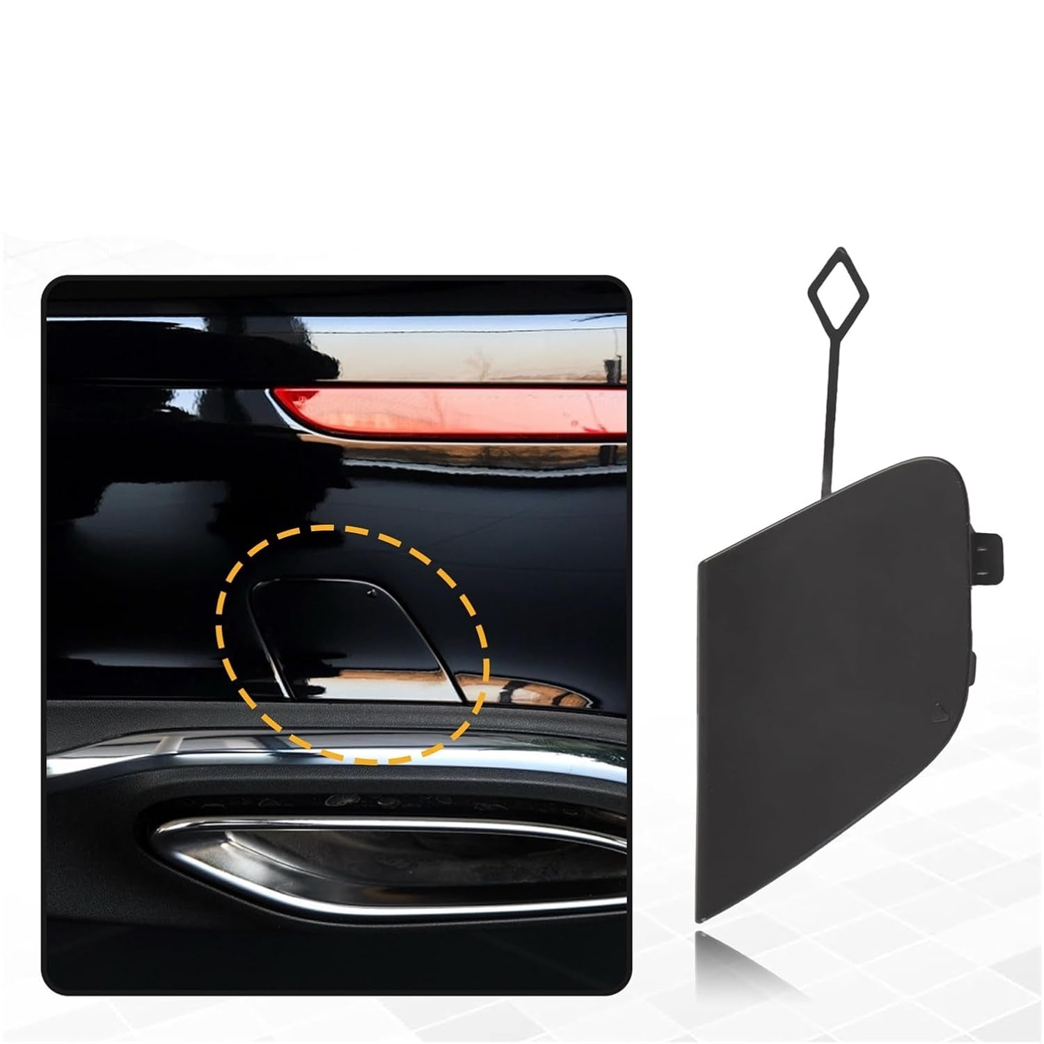 Rear Towing Cap 2138850022 Compatible With Mercedes Benz E-Class (W213) (2017-2020) Tag No.312