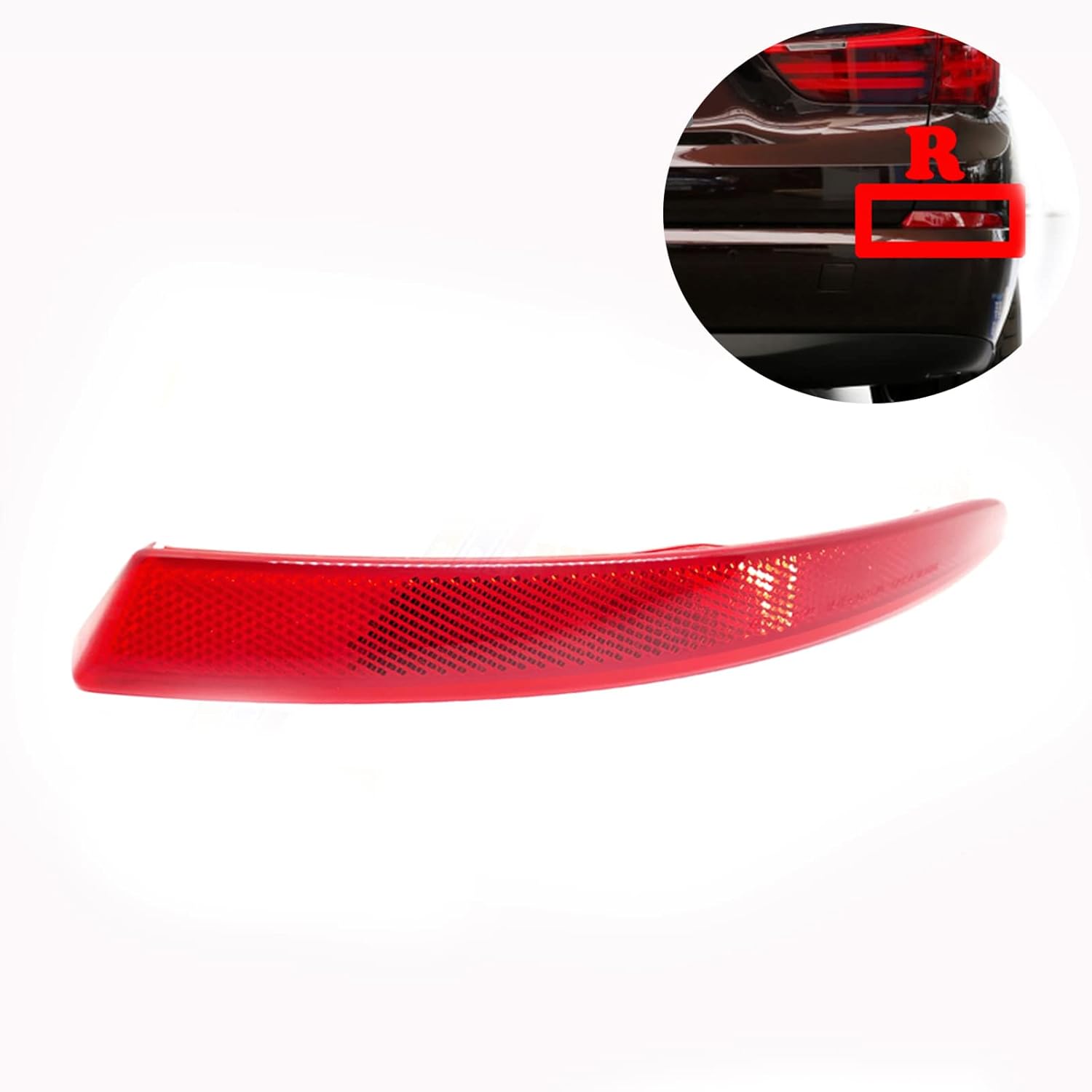 Rear Bumper Reflector Compatible With BMW 5 Series GT 07 Rear Bumper Reflector Left 63147318557 & Right 63147318558 Tag-RB-52