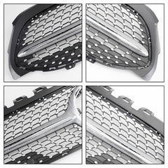Front Bumper Grill Compatible With Mercedes Benz A Class W177 A250 A200 A45 2019-2023 Front Bumper Grill W177 Grill Diamond Silver