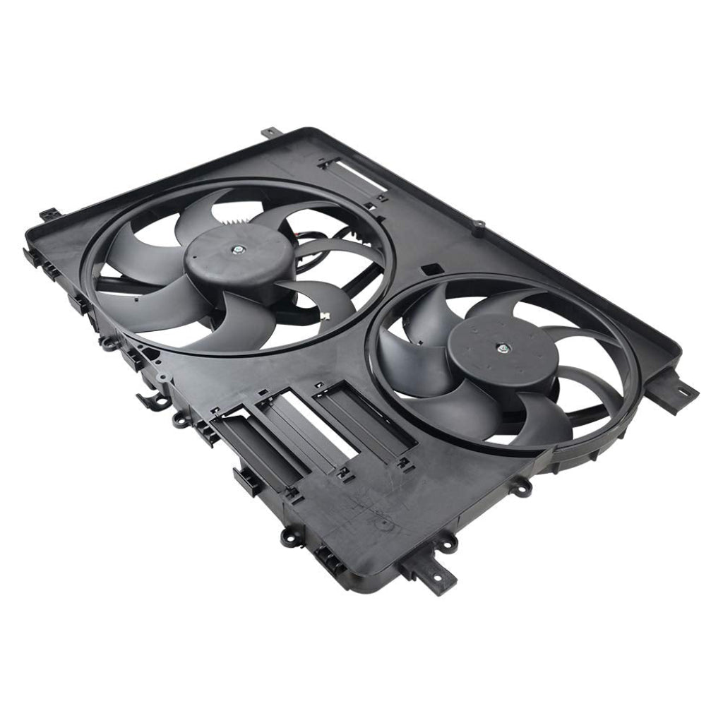 Radiator Fan Assembly LR044833 LR100366 Compatible With Land Rover Discovery Sport  (L550) & Land Rover Range Rover Evoque  (L538)