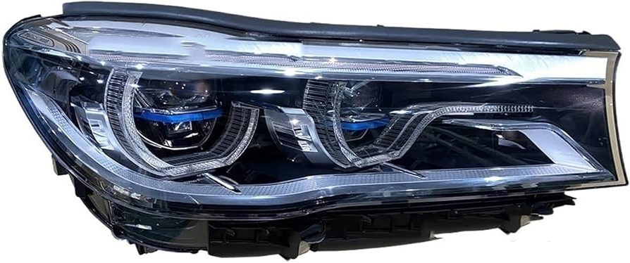 Complete Headlight Assy Left 63117408703 & Right 63117408704 Compatible With BMW 7 Series G11/G12 (2016-2019) Tag No.78