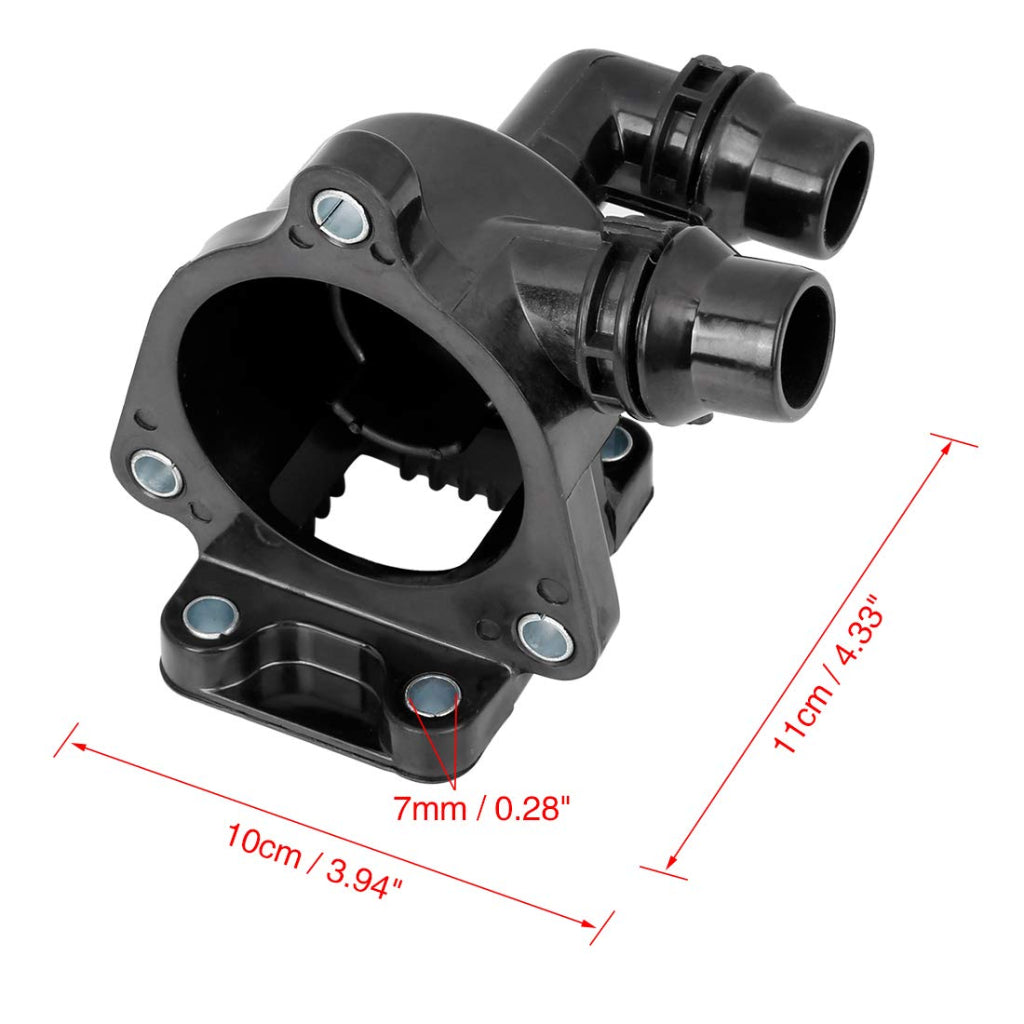 Engine Coolant Thermostat Housing 11517572859 11517506576 Compatible With BMW 3 Series E90 & X1 E84 Tag-E-72