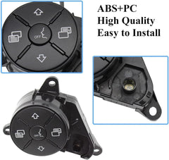 Enhanced Control: Genuine Mercedes-Benz 164/251 Complete Steering Wheel Switch Set (Brown-Round) for M-Class W164 & R-Class W251 Left 1648700558 & Right 1648700658 Tag-SW-87