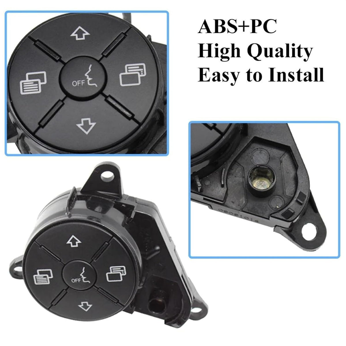 Mercedes-Benz 164/251 Complete Steering Wheel Switch Set Black-Round for M-Class (W164) & R-Class (W251, V251) - Left Hand 1648700558 and Right Hand 1648700658 Options Available Tag-SW-89
