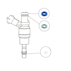 Fuel injector repair kit 06D998907 06D998907A Compatible With  Audi A3, A4, A6 Volkswagen Golf, and Jetta