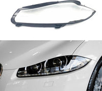 Front Headlight Lens Cover  Car Headlamp Cover Lampshade  Transparent Lamp Shell for Jaguar XF (2012-2014).