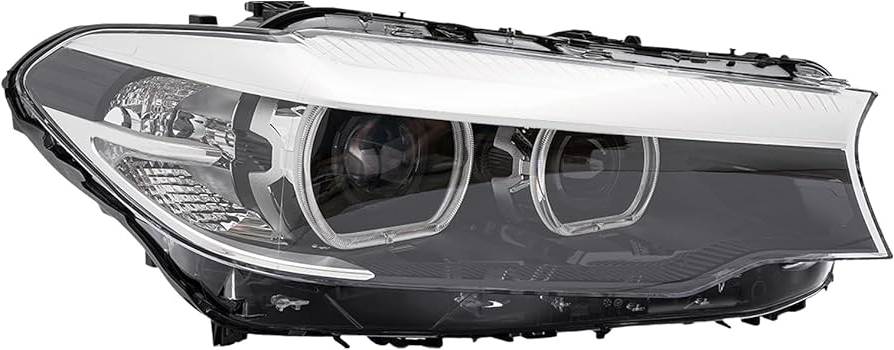 Complete Headlight Assy Left 63117214959 & Right 63117214960 (Without Blaster) Compatible With BMW 5 Series G30 (2017-2020) Tag No.64