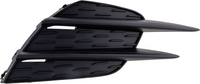 Black car air vent on a white background
