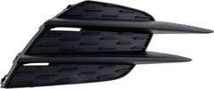 Black car air vent on a white background