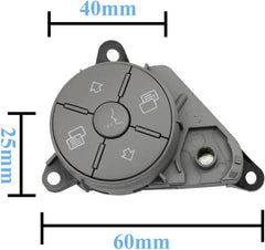 Enhanced Control: Genuine Mercedes-Benz 164/251 Complete Steering Wheel Switch Set (Brown-Round) for M-Class W164 & R-Class W251 Left 1648700558 & Right 1648700658 Tag-SW-87