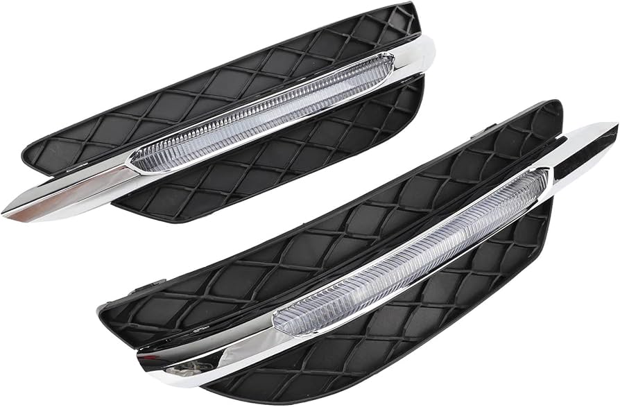 Fog Lamp Cover With Chrome Left 2048803224  Right 2048803324 Compatible With MERCEDES-BENZ C-CLASS (W204) Tag No.252