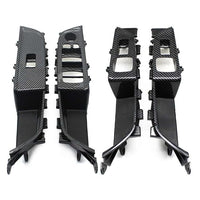 INNER DOOR PULL HANDLES ASSEMBLY AND WINDOWS SWITCH PANEL (Black Set Of 4) 51417466317 51417466310 51417466773 51417466774 Compatible With BMW 6 Series GT G32