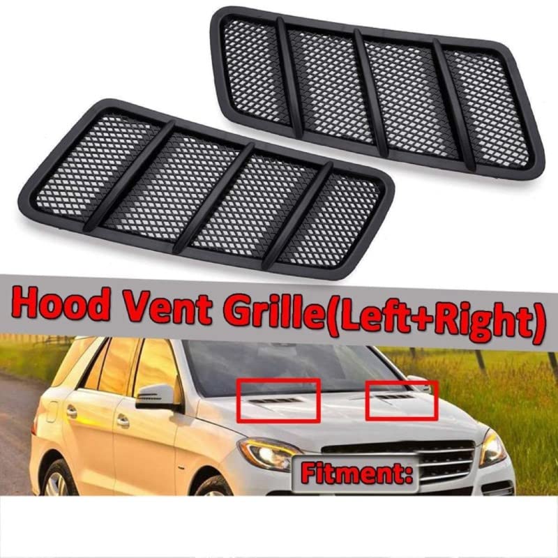 Bonnet Hood Grill Vent Compatible With Mercedes Ml W166 2012-2015 Gl W166 2013-2016 Gle W166 2015-2019 Gls W166 2016-2020 Bonnet Hood Grill Vent Right