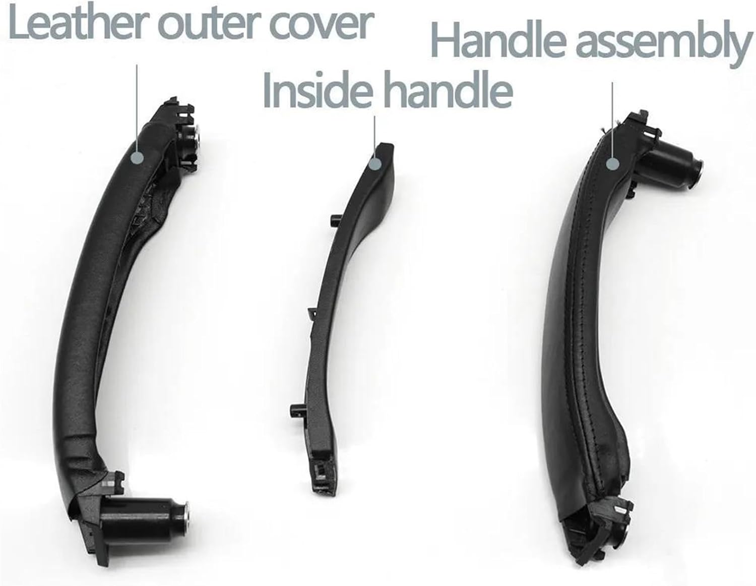 Left/Right  Interior Door Pull Handle Glossy Black 28LR076151  28LR076152 Compatible With Land Rover Discovery 2015-2019