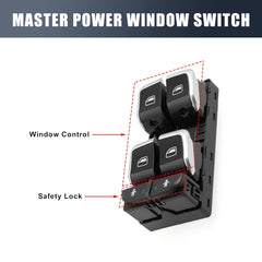 Power Window Switch 4G0959851 Compatible with Audi A6 (4G) (10 Pin) Tag No.10