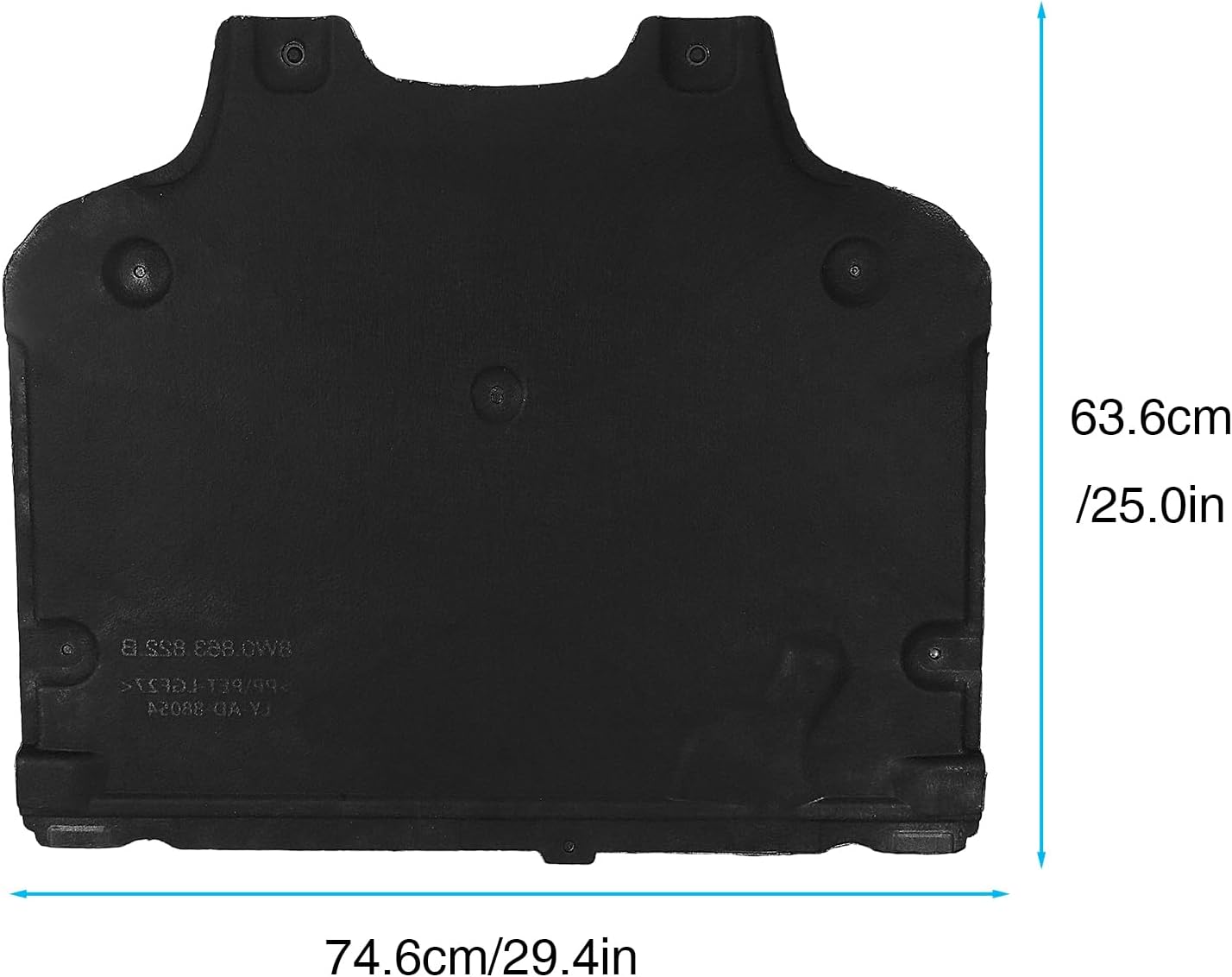 Engine  shield 8W0863822B Compatible With Audi = A4 New Model Tag No.7