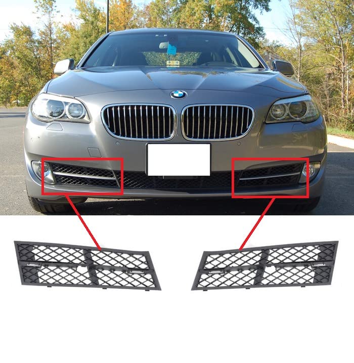 Fog Lamp Grill Cover Compatible With Bmw 5 Series F10 2010-2014 Fog Lamp Grill Cover Left 51117200699/7200697GC