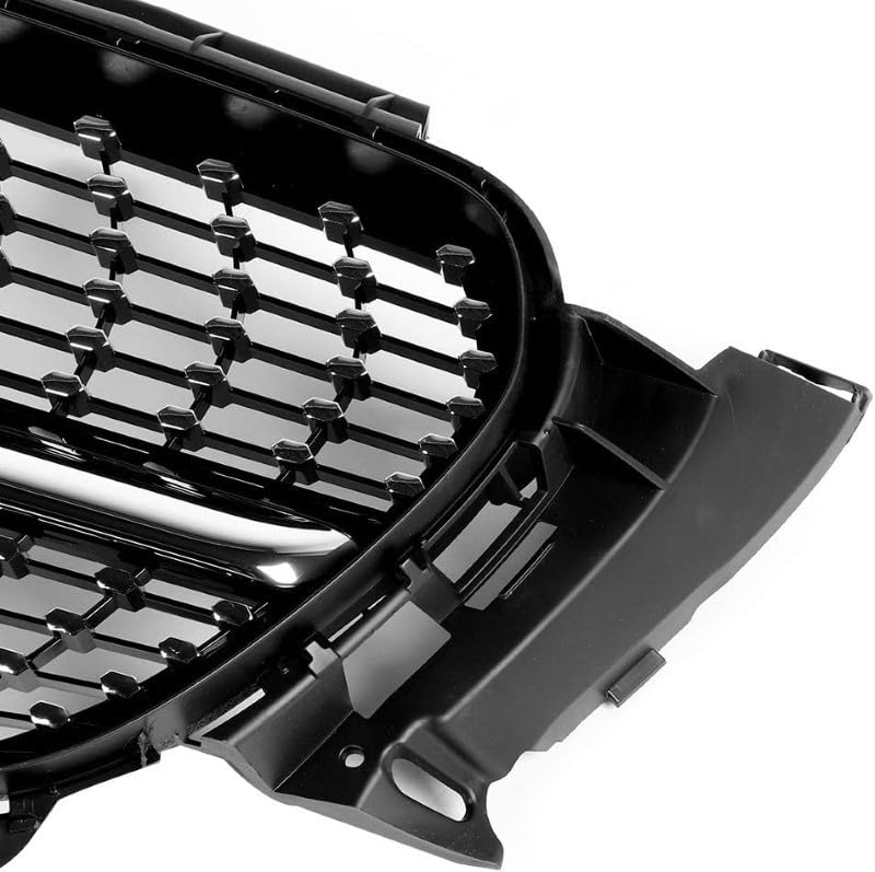 Front Bumper Grill Compatible With Mercedes Benz E Class W213 2016-2021 Front Bumper Grill W213 Grill Diamond Black