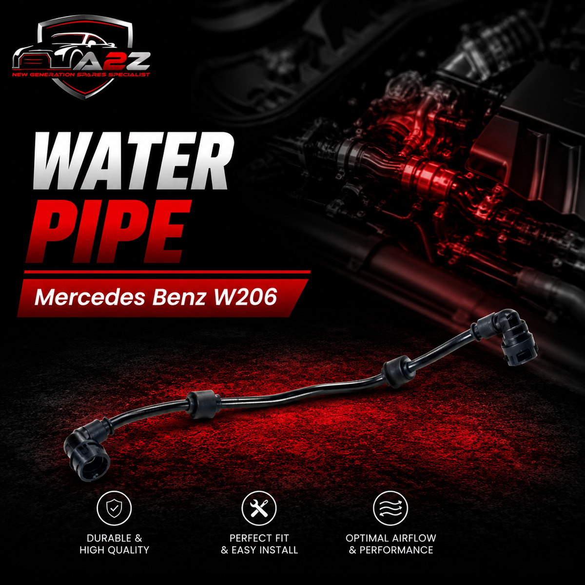 WATER PIPE 2065011301 Compatible With Mercedes Benz W206