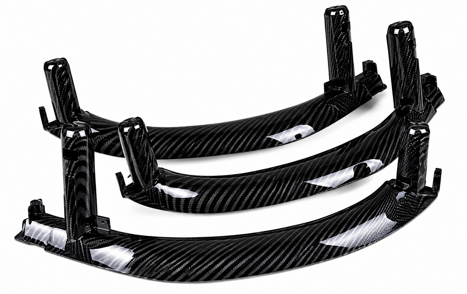 Inner Pull Handle (3PCS) (Carbon fiber) Compatible With BMW F15 X5 2014-2018  F16 X6 2014-2019