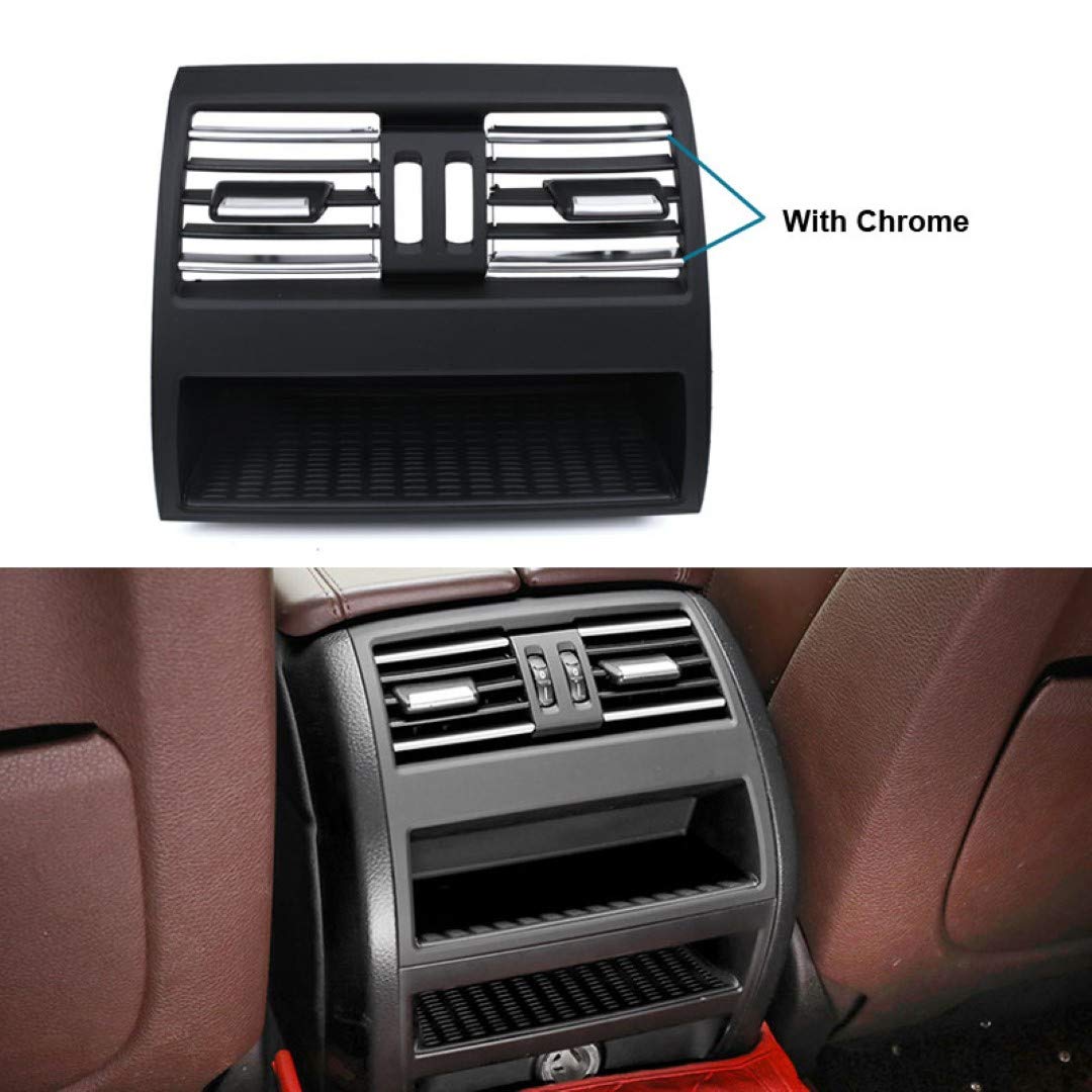 Ac Vent Compatible With Bmw 5 Series F10 2010-2017 Ac Vent Ac Grill Chrome Black Rear 64229172167