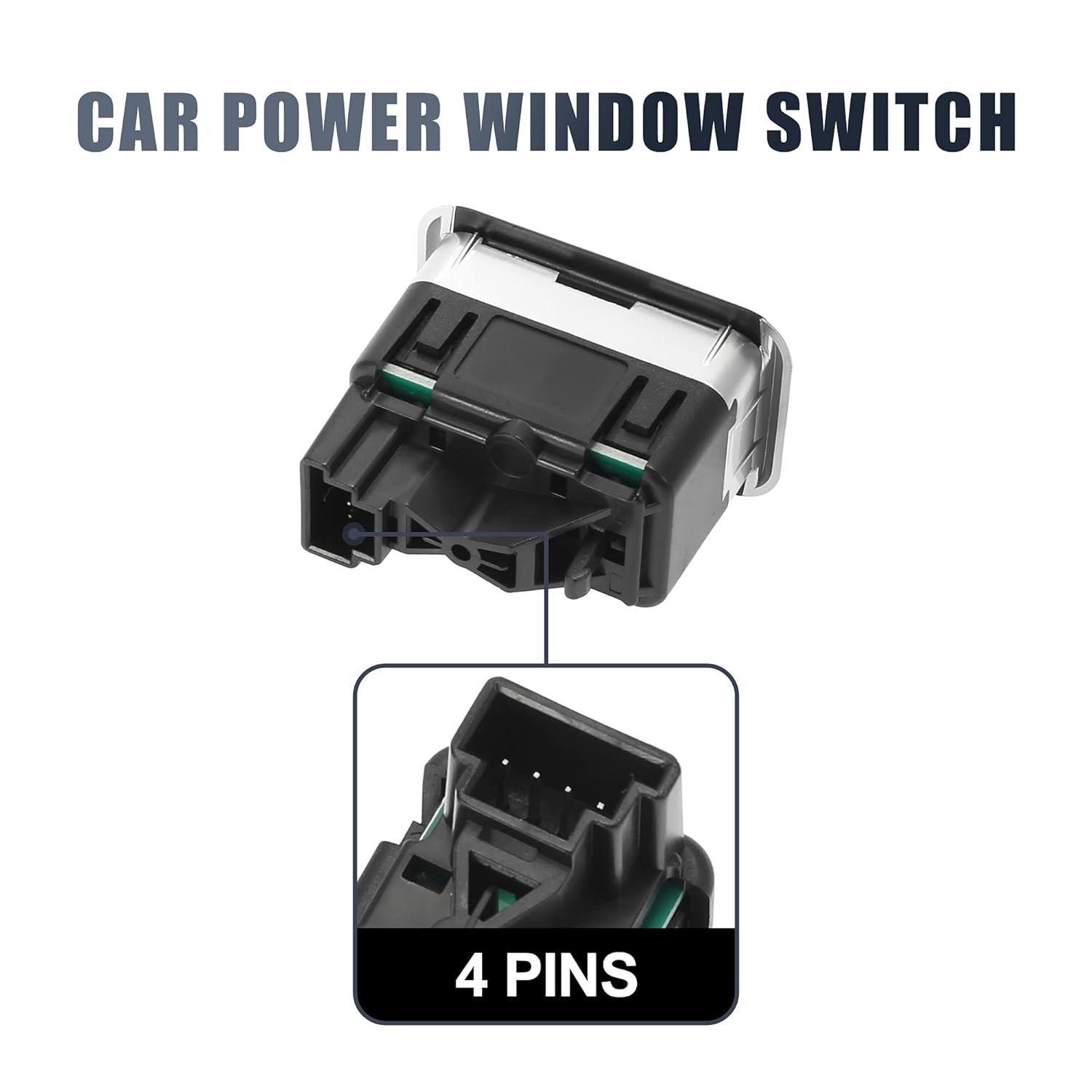 4-Pin Window Switch For Models 204/212/207/197 2049058202 2049058102 2048700451 A2049058202  A2049058102 Compatible With MERCEDES Benz C-CLASS W204 & E-CLASS W212 Tag-SW-36