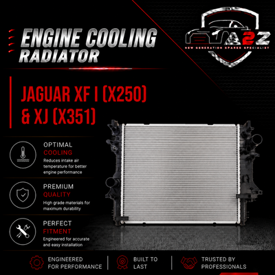 Radiator C2Z10786 C2D26542 C2D38735 C2D21511 C2D24142 C2D38736 C2D42525 C2D52869 CW39-8C607AC Compatible with JAGUAR XF I (X250) & XJ (X351)
