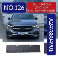 Front Licence Plate Grill 2478804901 Compatible With Mercedes-Benz GLA Class W247 (2020-2024) Tag No.126