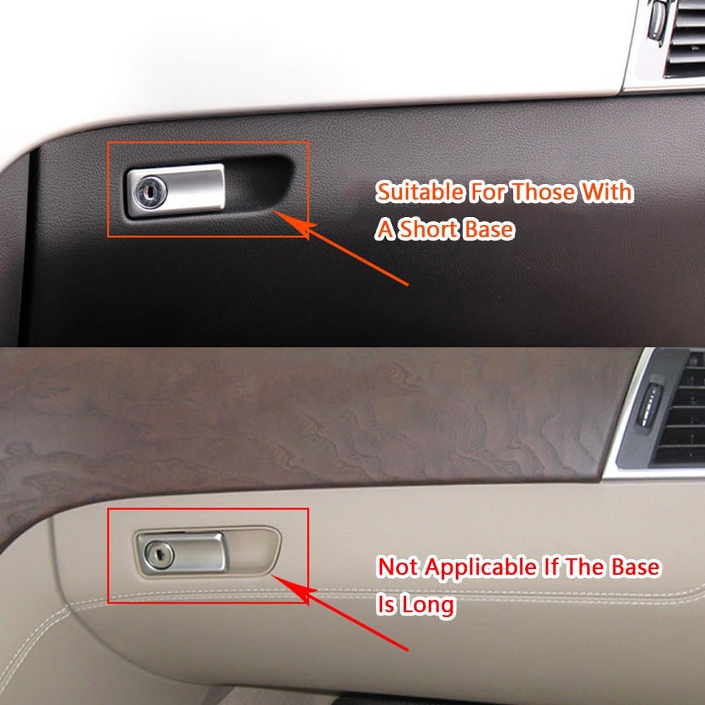 Dashboard Glove box switch handle Model A Beige & Chrome Silver 1666800491 Compatible with Mercedes Benz GLS W166