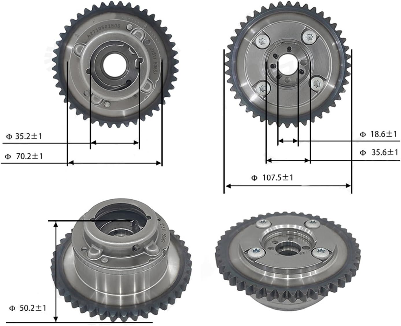 Camshaft Adjuster Actuator A2710501400 A2710501500 Compatible With MERCEDES BENZ