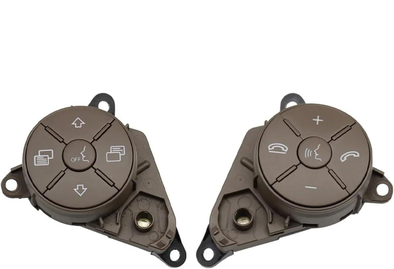 Enhanced Control: Genuine Mercedes-Benz 164/251 Complete Steering Wheel Switch Set (Brown-Round) for M-Class W164 & R-Class W251 Left 1648700558 & Right 1648700658 Tag-SW-87
