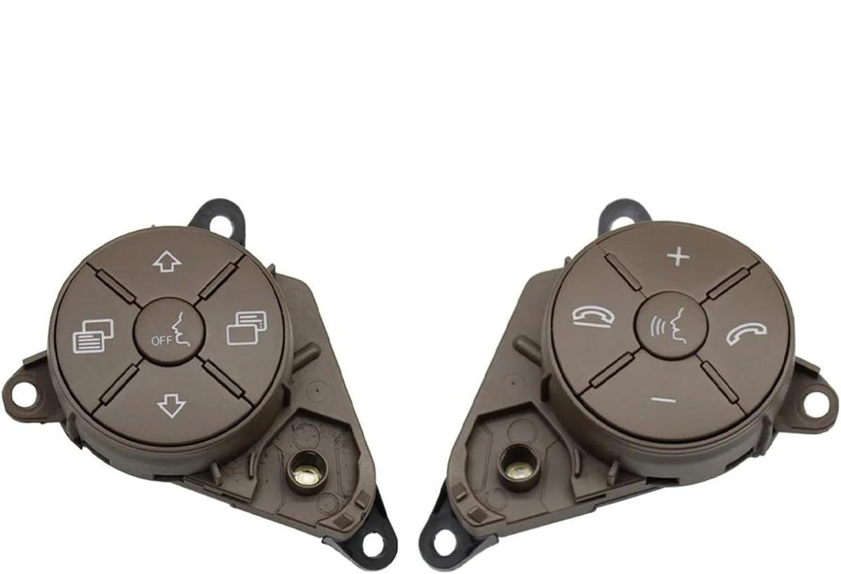 Enhanced Control: Genuine Mercedes-Benz 164/251 Complete Steering Wheel Switch Set (Brown-Round) for M-Class W164 & R-Class W251 Left 1648700558 & Right 1648700658 Tag-SW-87
