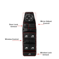 BMW 5 Series F10,F06, F07 & X3 F25 6 Pin  Electric Power Window Black Switch 61319241955 61319208111 61319238239 61319179913  Tag-SW-05