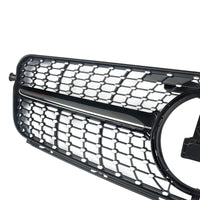 Front Bumper Grill Compatible With Mercedes Benz C Class W204 2007-2014 Front Bumper Grill W204 Grill Diamond Black