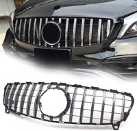 Front Bumper Grill Compatible With Mercedes Benz A Class W176 A180 A200 A250 A45 Amg Gtr 2016-2019 Front Bumper Grill W176 Grill Gtr Silver 2016