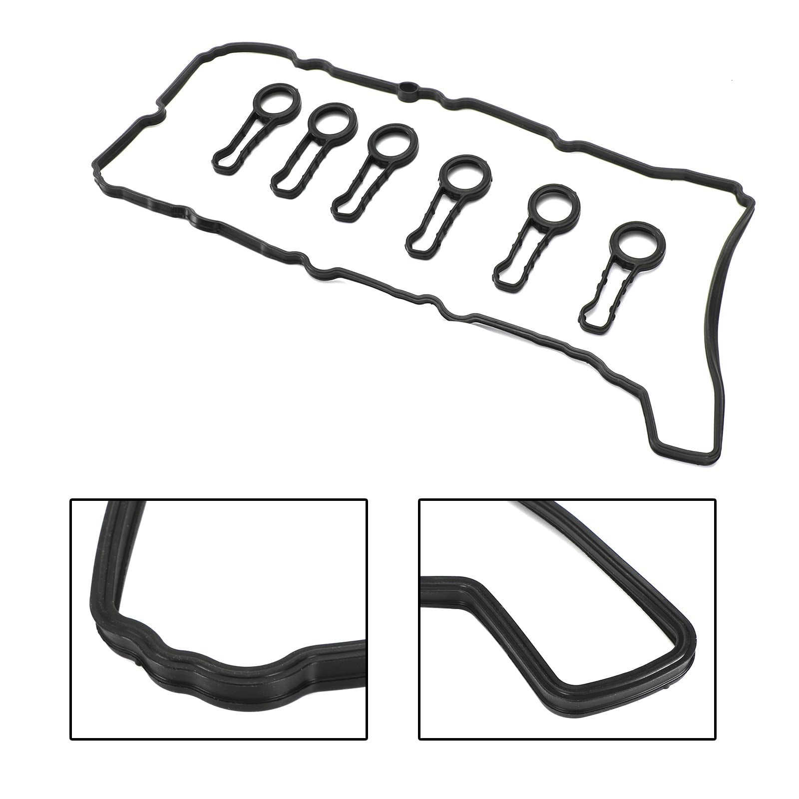 Tappet Cover Packing (Engine Valve Cover Gasket) 369.460 11127823943 Compatible With BMW 3-SERIES Convertible (E93) 5-SERIES (F10) 5-SERIES Gran Turismo (F07) 7-SERIES (F01, F02, F03, F04) X5 (E70) X6 (E71, E72)