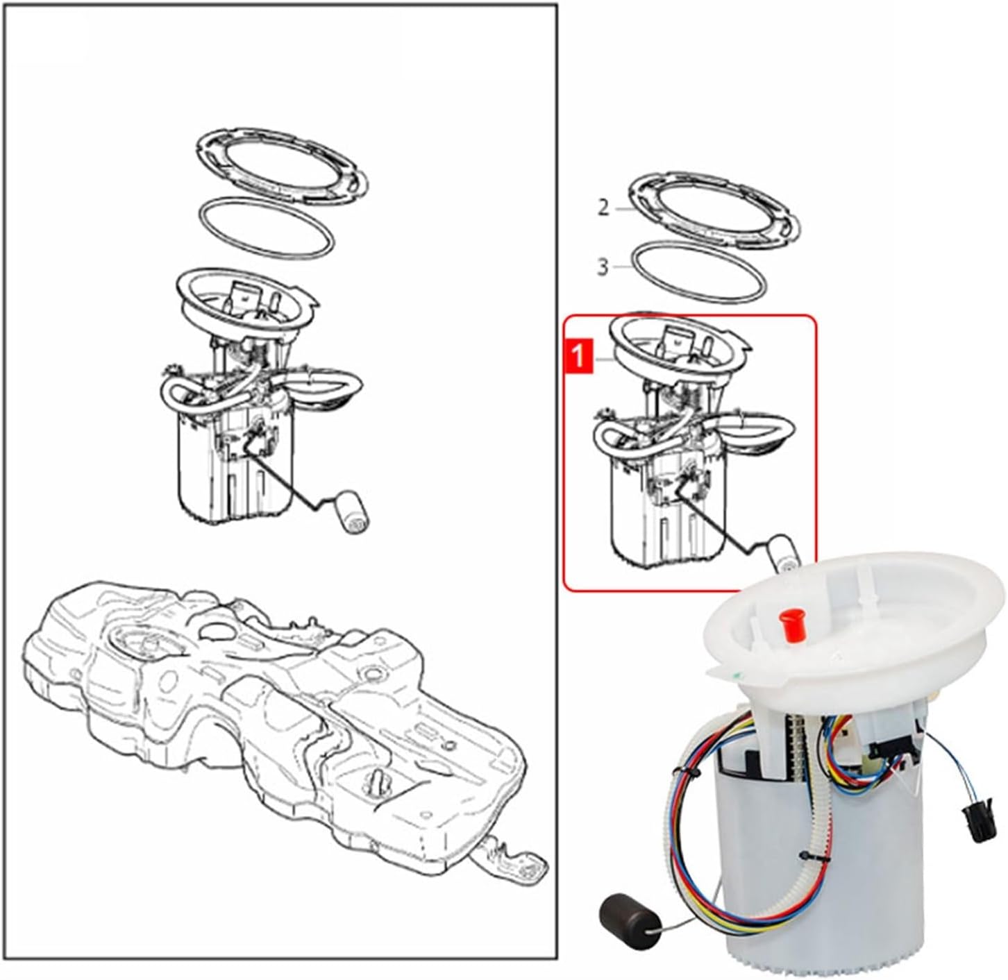 Fuel Pump 31355994 Compatible With Volvo XC90