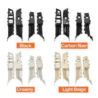 INNER DOOR PULL HANDLES ASSEMBLY AND WINDOWS SWITCH PANEL (Black Set Of 4) 51417466317 51417466310 51417466773 51417466774 Compatible With BMW 6 Series GT G32