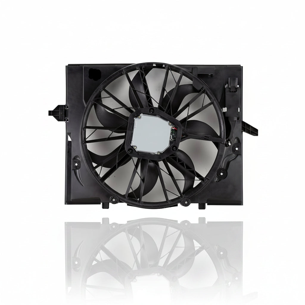 Engine Cooling Radiator Fan Assembly 17427524881 Compatible With BMW E65 E66
