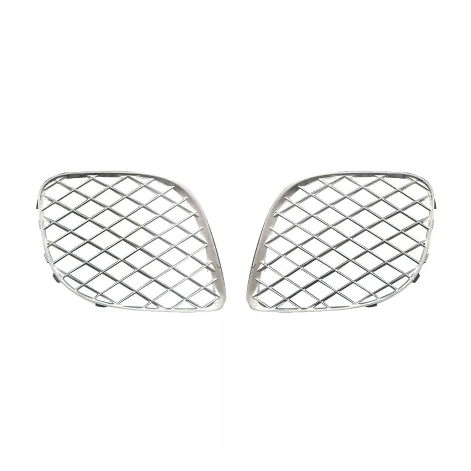 Silver Fog Lamp Cover Set Left 3W5807682 & Right 3W5807683 Compatible With Bentley Flying Spur (2009-2012) Tag No.1001