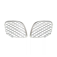 Silver Fog Lamp Cover Set Left 3W5807682 & Right 3W5807683 Compatible With Bentley Flying Spur (2009-2012) Tag No.1001
